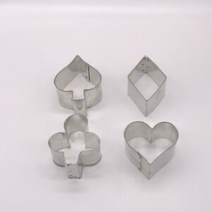 POKER ALUMINUM CARD SUITS  COOKIE CUTTERS